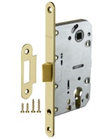 Корпус врезного замка c защёлкой PLASTP85C-50 (P85C-50) SG матовое золото