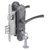 Замок врезной сувальдный с защёлкой в комплекте с ручкой ЗВ9-4-2 (серебро), 3кл.