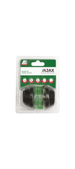 Замок врезной DK.001 ET BL черный