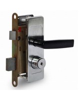 Замок врезной цилиндровый с защёлкой в комплекте с ручкой ЗВ4Д (Аналог ШО-25), 3 кл.