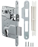 Корпус врезного замка c защёлкой METLH25-50 Box (LH 25-50) SN мат.никель