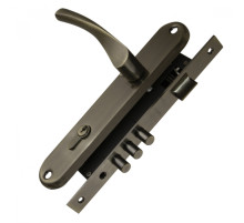 Замок цилиндровый в комплекте с ручкой LOCKSET90.CRONA.4585-3 (KIT P90 4585/3 CRONA) AB бронза