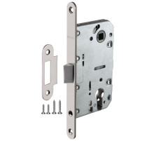 Корпус врезного замка c защёлкой PLASTP85C-50 (P85C-50) SN матовый никель