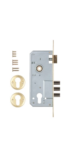 Корпус врезного замка с защёлкой 152/3MR (45 mm) w/b (латунь)