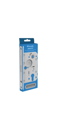 Замок межкомнатный магнитный под цилиндр с ответной планкой GRAVITY G02.196.50.85 CP хром