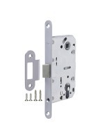 Корпус врезного замка c защёлкой PLASTP85C-50 (P85C-50) SSC сатинированный хром