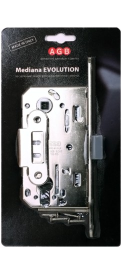 Корпус замка под цилиндр MEDIANA EVOLUTION B01103.50.06.567 с отв. планкой B01000.13 (никель)