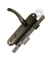 Замок цилиндровый в комплекте с ручкой LOCKSET16.CRONA.4070-1 (KIT P16 4070 CRONA) AB бронза