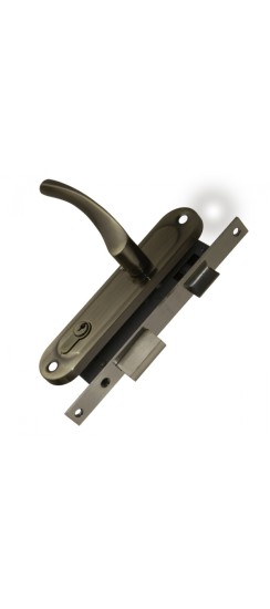 Замок цилиндровый в комплекте с ручкой LOCKSET16.CRONA.4070-1 (KIT P16 4070 CRONA) AB бронза
