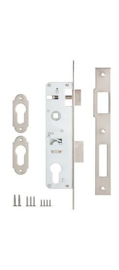 Корпус узкопрофильного замка с защёлкой 153 (30 mm) w/b (никель)