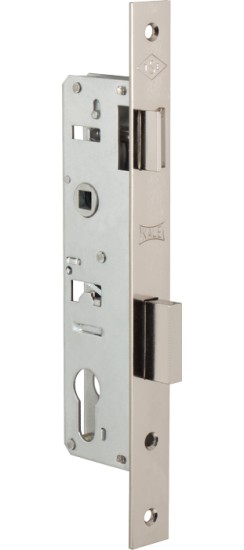 Корпус узкопрофильного замка с защёлкой 153 (25 mm) w/b (никель)