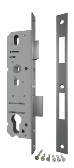 Корпус узкопрофильного замка с защелкой PROF4924-35/92 CP хром