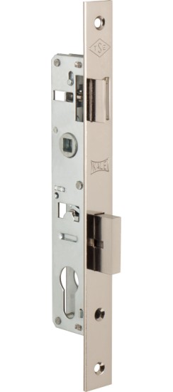 Корпус узкопрофильного замка с защёлкой 153 (20 mm) w/b (никель)