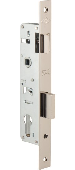 Корпус узкопрофильного замка с защёлкой 153 (30 mm) w/b (никель)