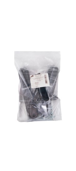 Замок врезной сувальдный с защёлкой в комплекте с ручкой ЗВ9-6/13 (черный глянец), 3 кл. /77305/