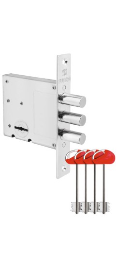 Замок врезной сувальдный MDV10/S-60.00.3R14 4key