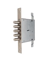 Замок врезной сувальдный ЗВ8 140.1.0 с тягами, 5 кл. (ключ 80 мм)