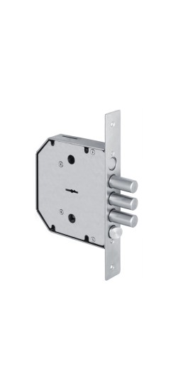 Замок врезной сувальдный с задвижкой и защёлкой GS-SМ 012 (правый), 5 кл.