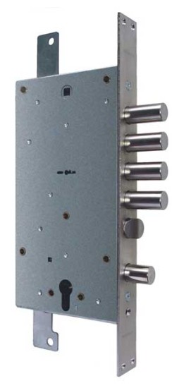 Замок врезной двухсистемный ЗВ 25.12 Т с тягами, 5 кл. /123:209/