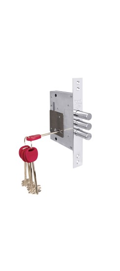 Замок врезной сувальдный 257/L (тех. комплектация), 5 кл. (кл. 60 мм)