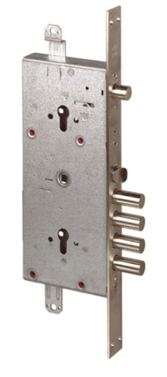 Корпус врезного двухцилиндрового замка с задвижкой и защёлкой 56.786.48 (тех. упаковка)