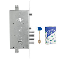 Замок врезной двухсистемный 54.J936M-S MyKey (левый), перекод. с торца, кл. 60 мм, без накл.