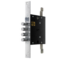 Замок врезной сувальдный с защёлкой ЗВ9 143.1.0 с тягами, 5 кл.