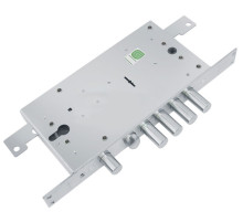 Замок врезной двухсистемный ЗВ 25.12 Т с тягами, 5 кл. (длинный кл. 54 мм) /123:211/