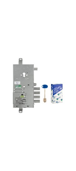 Замок врезной двухсистемный 54.J919M-S MyKey (левый), перекод. с торца, кл. 60 мм, без накл.