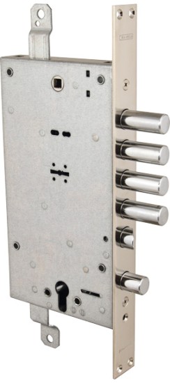 Замок врезной двухсистемный 54.797-D (правый), ключ 40 мм, без накл.