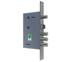 Замок врезной сувальдный с задвижкой и защёлкой ЗВ 30.12, 4 кл. /123:107/