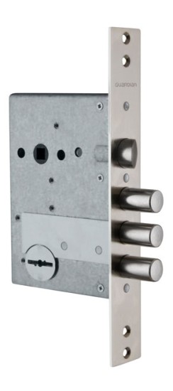 Замок врезной сувальдный с защёлкой ЗВ 50.11, 4 кл. /123:125/