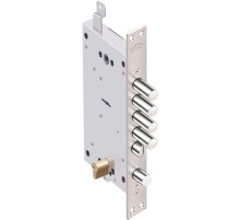 Замок врезной двухсистемный Рубин 1.08.46 с тягами, 5 кл. /27647/