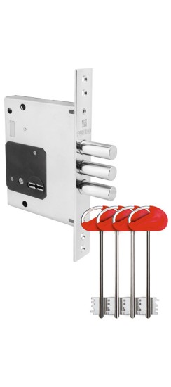 Замок врезной сувальдный MDV25/S-60.00.3R16 4key