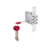 Замок врезной сувальдный 447/L, 4 кл. (кл. 60 мм)