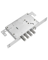 Замок врезной сувальдный с защёлкой ЗВ 71.14 Т с тягами, 5 кл. /128:4136/