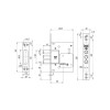 Замок врезной сувальдный 257/L, 5 кл. (кл. 60 мм)