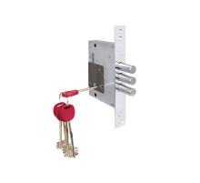 Замок врезной сувальдный 257/L, 5 кл. (кл. 60 мм)