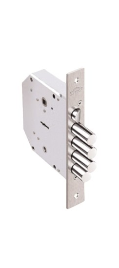 Замок врезной сувальдный с задвижкой и защёлкой Гранит 1.06.41 (правый), 5 кл. /00446/