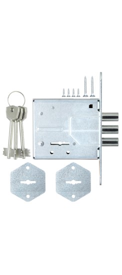 Замок врезной сувальдный ЗВ8-4С/1 (без отв. планки), 3 кл. /76601/