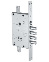 Замок врезной сувальдный с защёлкой NEW CAMBIO FACILE 57.685.48 (тех. упаковка), ключ 64 мм