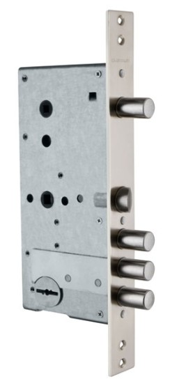 Замок врезной сувальдный с задвижкой и защёлкой ЗВ 50.15, 4 кл. (длинный кл. 59 мм) /123:015/