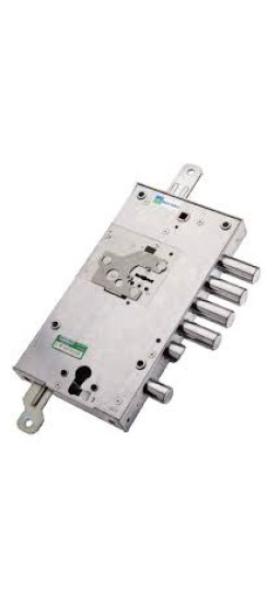 Замок врезной двухсистемный 54.J787-S MyKey (левый), перекод. с торца, кл. 60 мм, без накл.