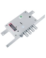 Замок врезной сувальдный с защёлкой МАКСИМУМ ЗВ 21.12 ДТ с тягами (левый), 5 кл. /123:0219/