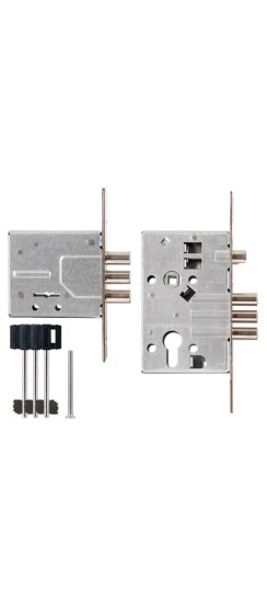 Комплект врезных замков BORDER Standart с ригелем 12 мм (ЗВ8-8У, ЗВ4-3/55), 3 кл. /76314+78931/