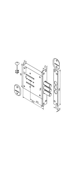 Замок врезной сувальдный 111.21.003, 3 кл.