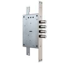 Замок врезной сувальдный ЗВ 20.02 Т с тягами, 5 кл. (длинный кл. 54 мм) /123:223:3/