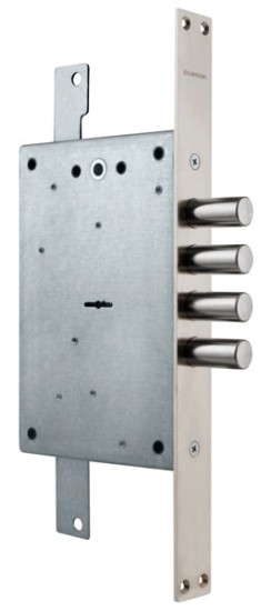 Замок врезной сувальдный ЗВ 20.02 Т с тягами, 5 кл. (длинный кл. 54 мм) /123:223:3/