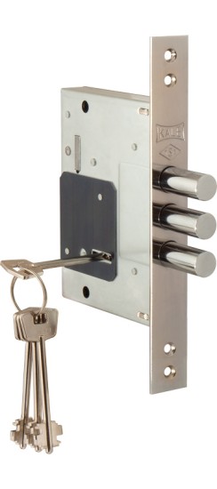 Замок врезной сувальдный 257/L (тех. комплектация), 4 кл. (кл. 60 мм)