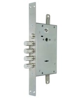 Замок врезной сувальдный с защёлкой ЗВ9 343.1.1 с тягами, 5 кл.